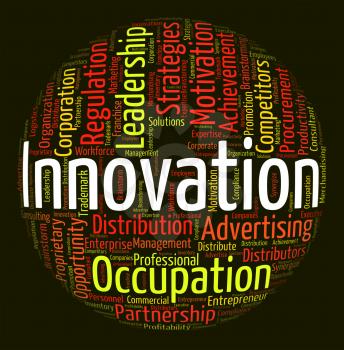 Innovation Word Indicating New Idea And Words
