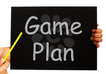 Game Plan Blackboard Meaning Strategies And Tactics