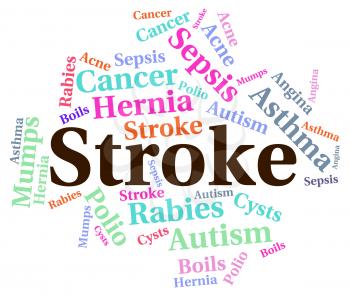 Stroke Illness Showing Transient Ischemic Attack And Poor Health