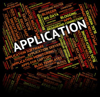 Application Word Indicating Www Applications And Computers