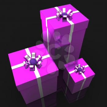 Giftboxes Celebration Meaning Present Presents And Wrapped