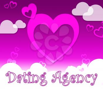 Dating Agency Hearts Represents Love Lover And Service