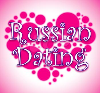 Russian Dating Heart Circles Showing Dates Relationship And Date