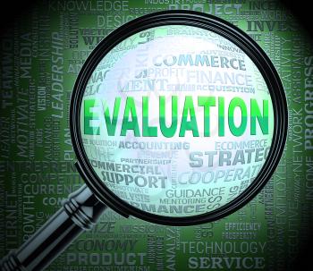 Evaluation Magnifier Meaning Appraisal Magnify And Review 3d Rendering