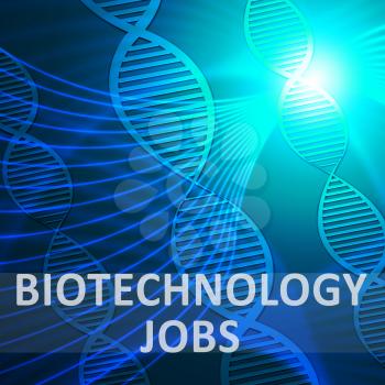 Biotechnology Jobs Helix Meaning Biotech Profession 3d Illustration