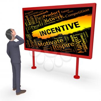 Incentive Words Character Meaning Bonus Rewards And Bonuses 3d Rendering