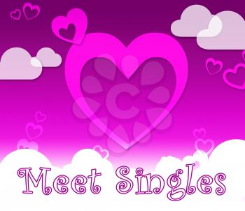 Meet Singles Hearts Indicates Find Lover And Romance