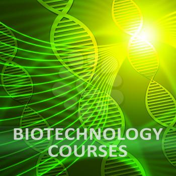 Biotechnology Courses Helix Meaning Biotech Study 3d Illustration