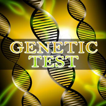 Genetic Test Helix Shows Dna Research 3d Illustration
