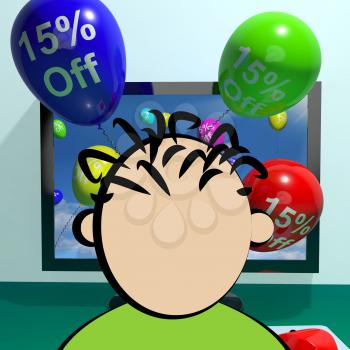  Balloons From Computer Shows Sale Discount Of Twenty Five Percent Online 3d Rendering
