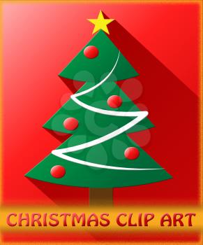 Christmas Clip Art Tree Meaning Clipart 3d Illustration