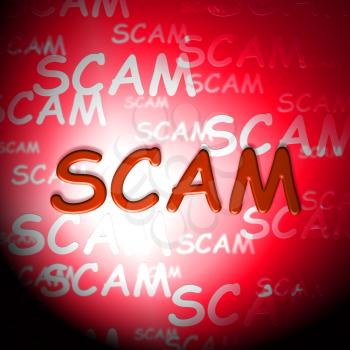 Scam Words Indicate Hoax Deception And Fraud