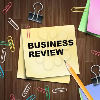Business Review Shows Trade Reviews 3d Illustration
