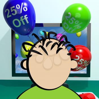 25% Off Balloons From Computer Shows Sale Discount 3d Rendering