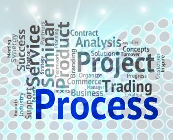 Process Word Wordcloud Showing Processes Task And Method