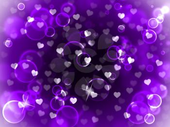 Hearts Love Purple Backdrop Valentine's Day And Backgrounds
