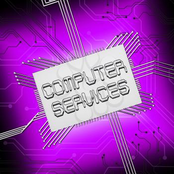 Computer Services Cpu Shows Pc Repair 3d Illustration