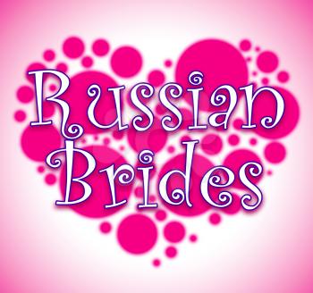 Russian Brides Heart Circles Showing Search Marriage And Wedding