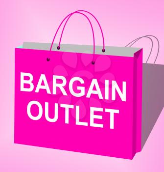 Bargain Outlet Bag Displays Market Discount 3d Illustration