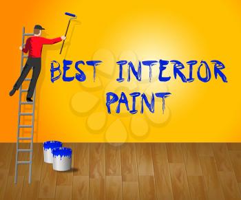 Best Interior Paint Showings Good Renovation 3d Illustration