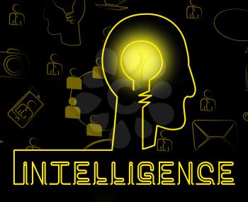 Intelligence Brain Represents Intellectual Capacity And Acumen