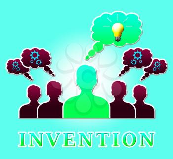 Invention Light People Means Innovating And Innovating 3d Illustration