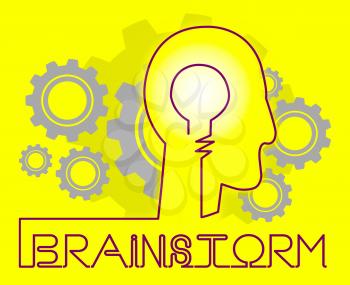 Brainstorm Cogs Meaning Dream Up And Brainstorming
