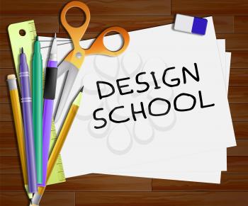 Design School Meaning Artwork Studying 3d Illustration
