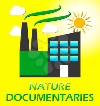 Nature Documentary Factory Represents Environment Video 3d Illustration