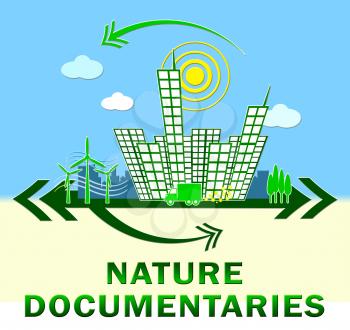 Nature Documentary Town Showing Environment Video 3d Illustration