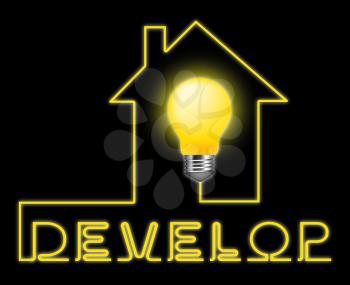 Develop Light Representing Success Evolution And Progress