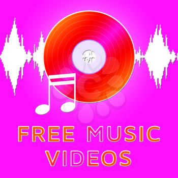 Free Music Vdeos Dvd Shows Freebie Songs 3d Illustration