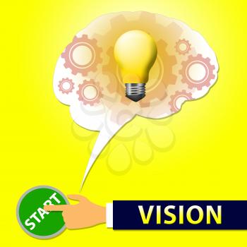 Vision Light Showing Planning And Objectives 3d Illustration