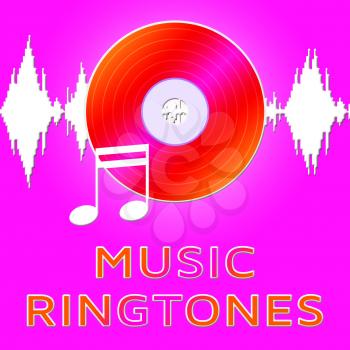 Music Ringtones Dvd Means Telephone Melody Ring Tone