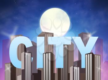 City Skyscrapers Buildings Shows Building Cityscape 3d Illustration