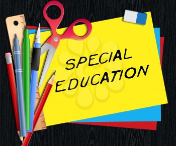 Special Education Representing Gifted Children 3d Illustration