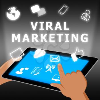 Viral Marketing Shows Social Media 3d Illustration