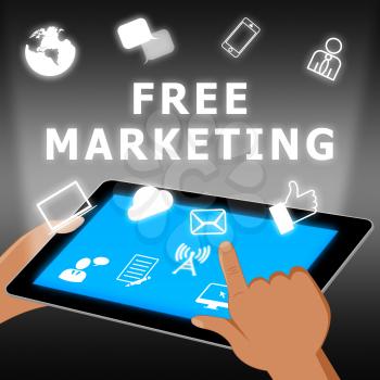 Free Marketing Represents Biz E-Marketing 3d Illustration