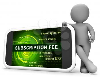 Subscription Fee Plan Registration Price 3d Rendering Means Charges For Monthly Purchase Or Newsletter Membership