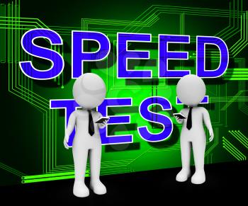 Connection Speed Test Performance Increase 3d Rendering Shows Accelerated Bandwidth Or Hi-Speed Broadband Internet