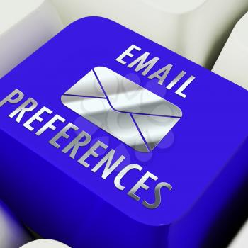 Email Preferences Mailbox Profile Settings 3d Rendering Shows Choosing Configuration To Receive Or Block Electronic Mail