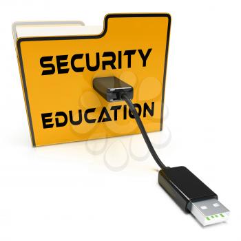 Cybersecurity Education Security Seminar Teaching 3d Rendering Shows Online Training Of Cyber Skills For System Protection
