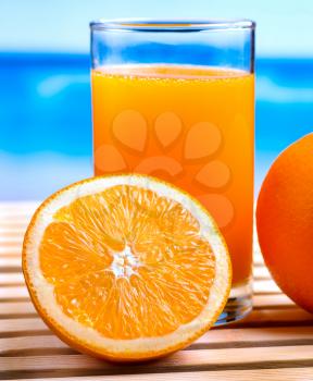 Orange Juice Drink Representing Refreshment Organic And Refreshments