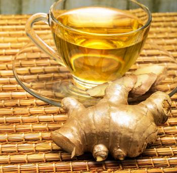 Refreshing Ginger Tea Indicating Refreshes Teas And Spice