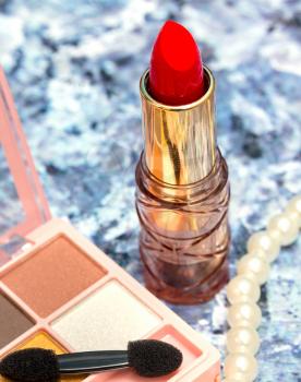 Makeup And Lipstick Meaning Beauty Product And Cosmetic