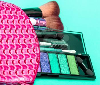 Makeup Kit Meaning Soft Brush And Accessories