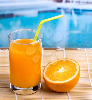Squeezed Orange Juice Meaning Healthy Eating And Juicy