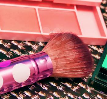 Brush For Make ups Showing Beauty Products And Cosmetics