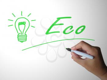 Eco-friendly concept icon means environmentally natural. Protection of the earth and recycling - 3d illustration