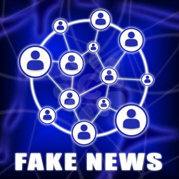 Social Media Network Of Fake News 3d Illustration